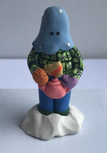 Load image into Gallery viewer, Standing Polymer Clay Mummer Holding an Object
