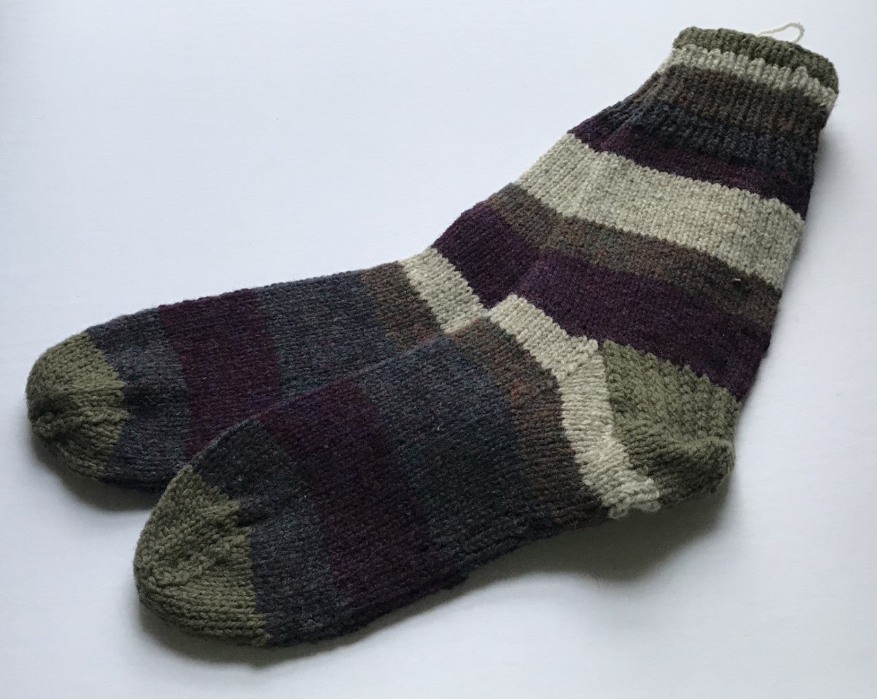 Striped Socks Ladies: 10-13 Mens: 12-13