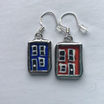 Load image into Gallery viewer, Stained Glass Row House Earrings
