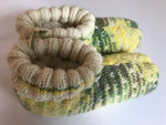 Load image into Gallery viewer, Thrummed Slippers Hand Dyed Yarn Ladies: 9-11.5
