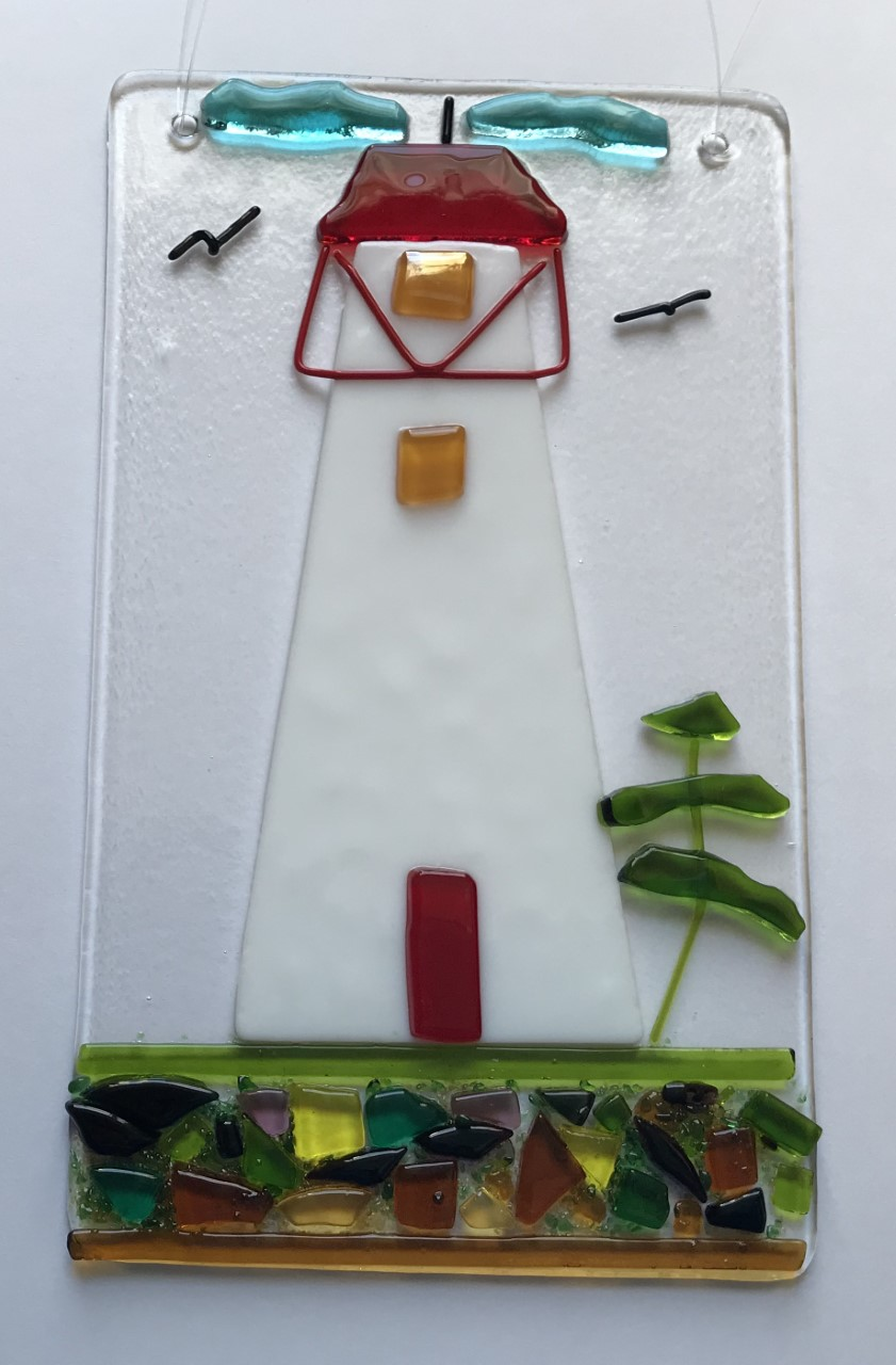 Fused Glass Lighthouse