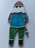 Load image into Gallery viewer, Fisherman Cyril - Stained Glass Mummer
