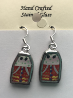 Load image into Gallery viewer, Stained Glass Mummer Earrings
