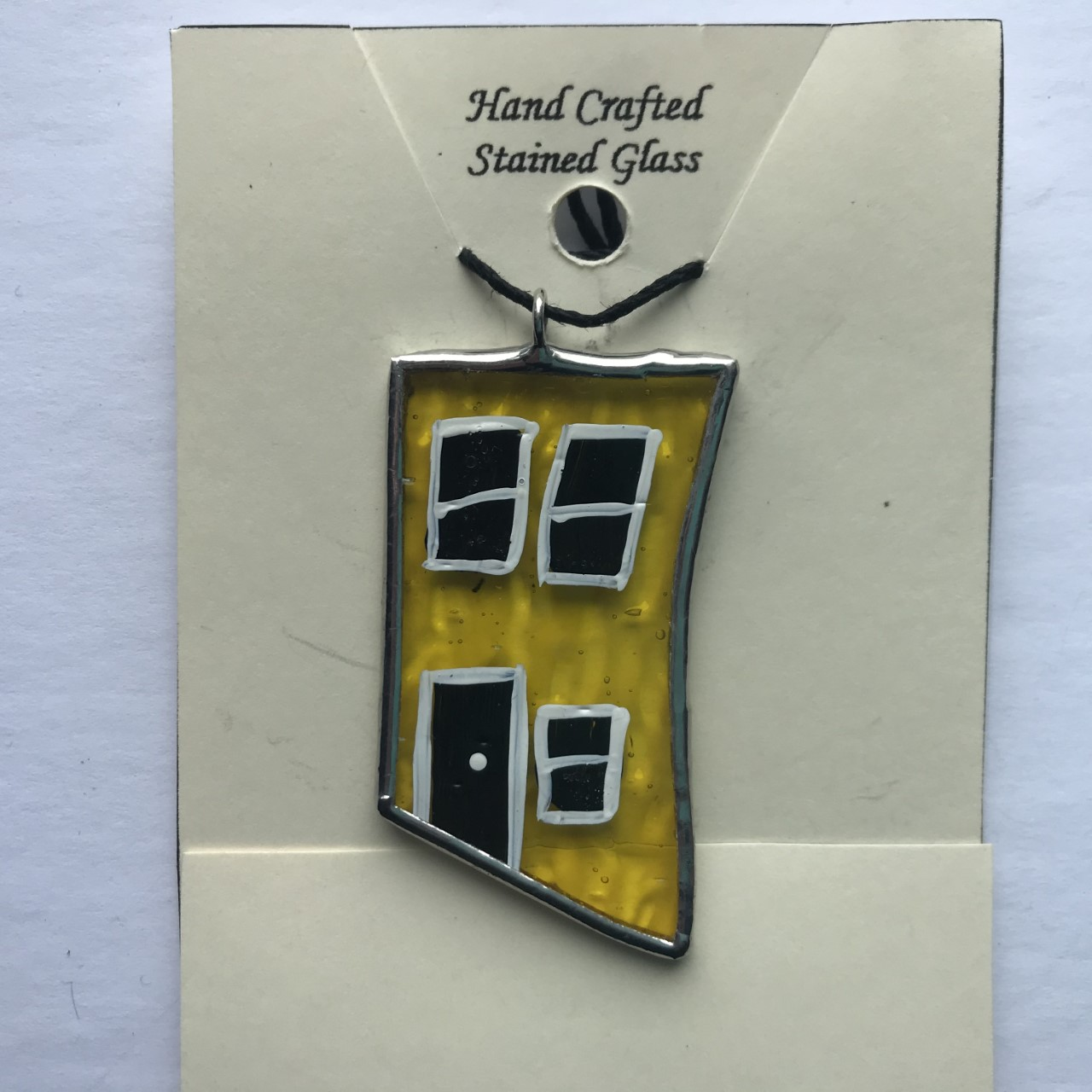Stained Glass Row House Pendant