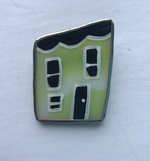 Load image into Gallery viewer, Stained Glass Row House Brooch
