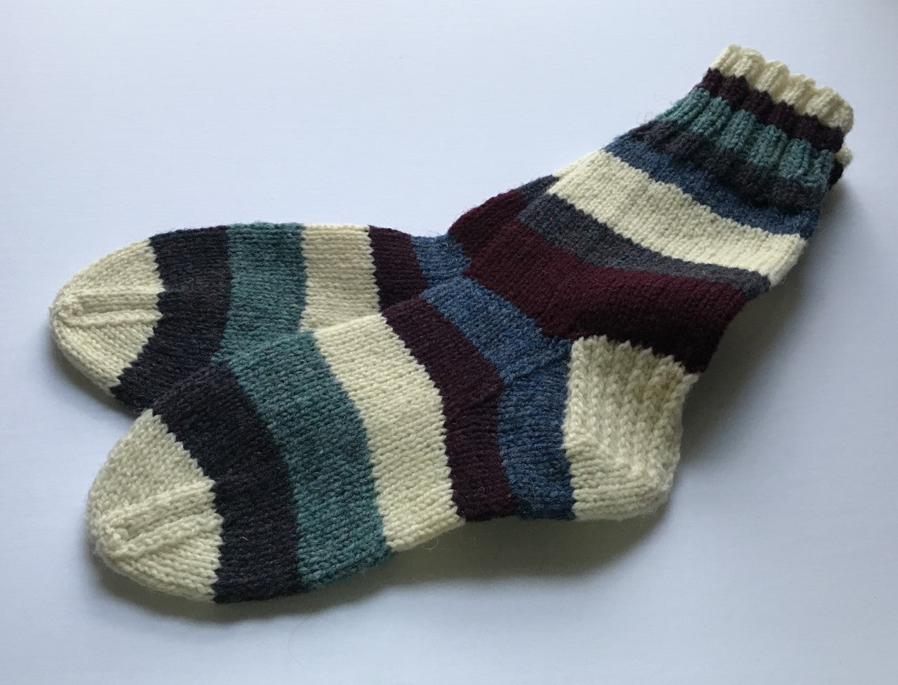 Striped Socks Ladies: 8.5 - 10 Men: 8 - 9.5