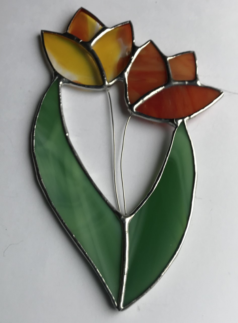 Stained Glass Tulips